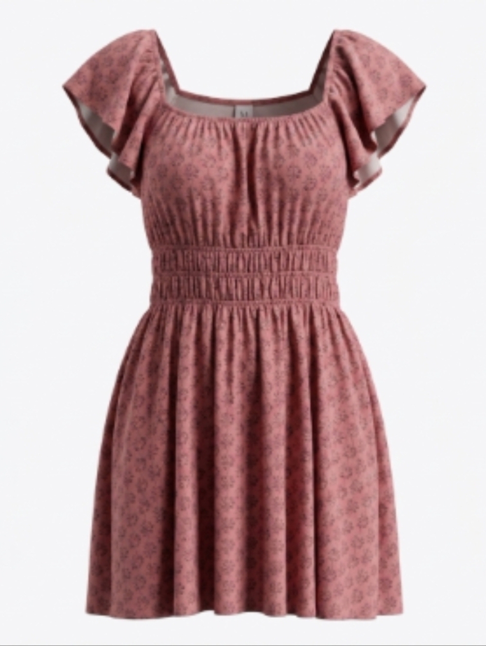 Melrose and Market Pink Floral Off Shoulder Midi Sun Dress